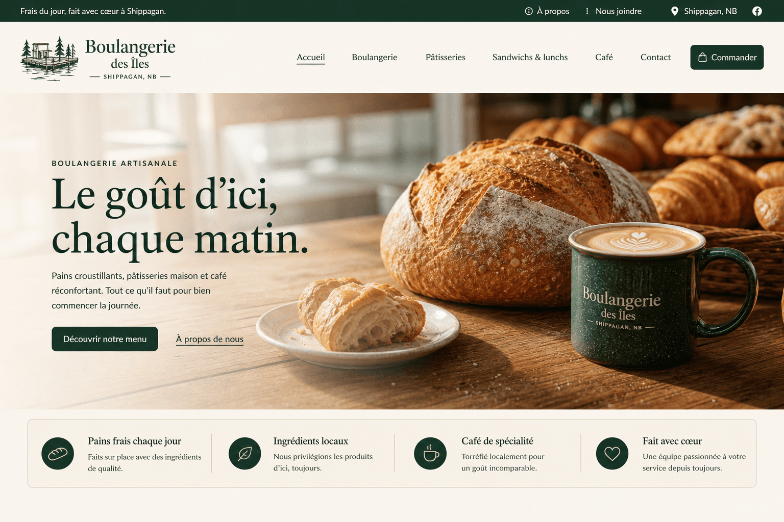 Boulangerie des Îles — Bakery & café · Shippagan